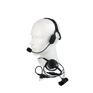 Рация, военная, с костной проводимостью, тактическая гарнитура с микрофоном, для Midland G5, G6, G7, G8, G9, GXT550, GXT650, LXT80, радио