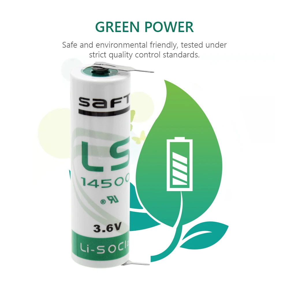 3 6 V 14500 Li SOCl2 2000mAh батареи AA Размер литий Тионилхлорид цилиндрический ER14505 батарея