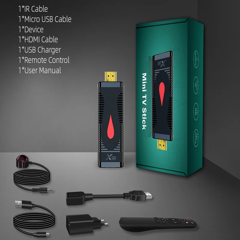 

X96mini multimedia player smart IPTV player M3U player Netflix fires TV Stick is suitable for 1080 4k with optional capacity,