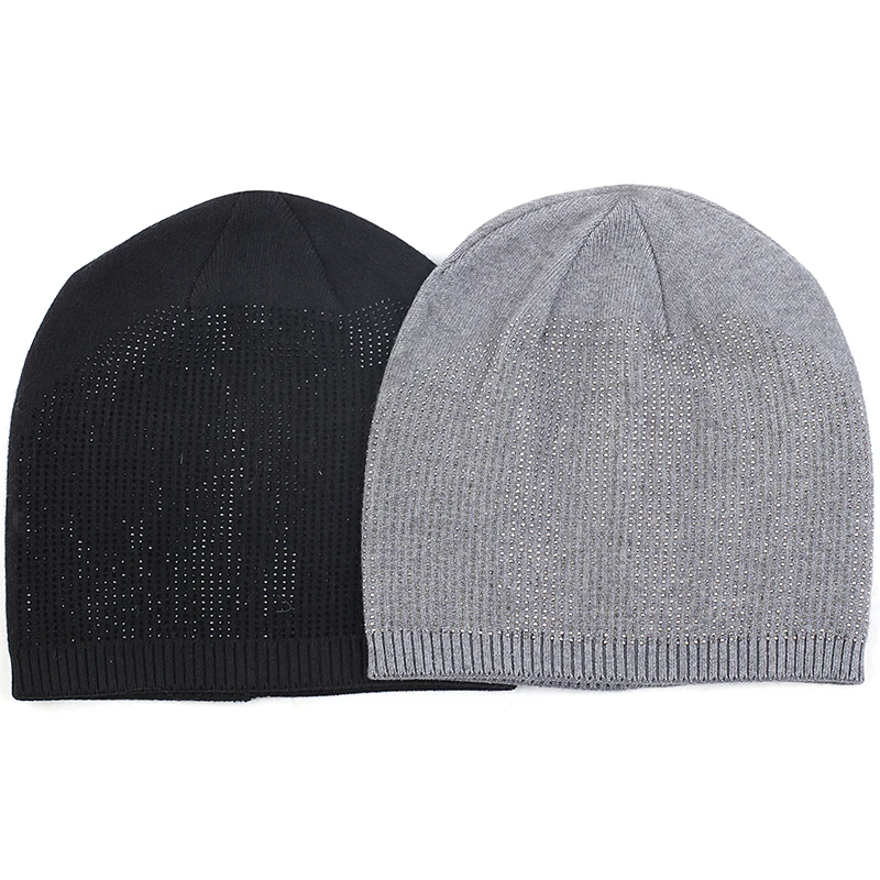 Geebro для взрослых кашемировая шапочка осень-зима теплый череп кепки шапки-бини