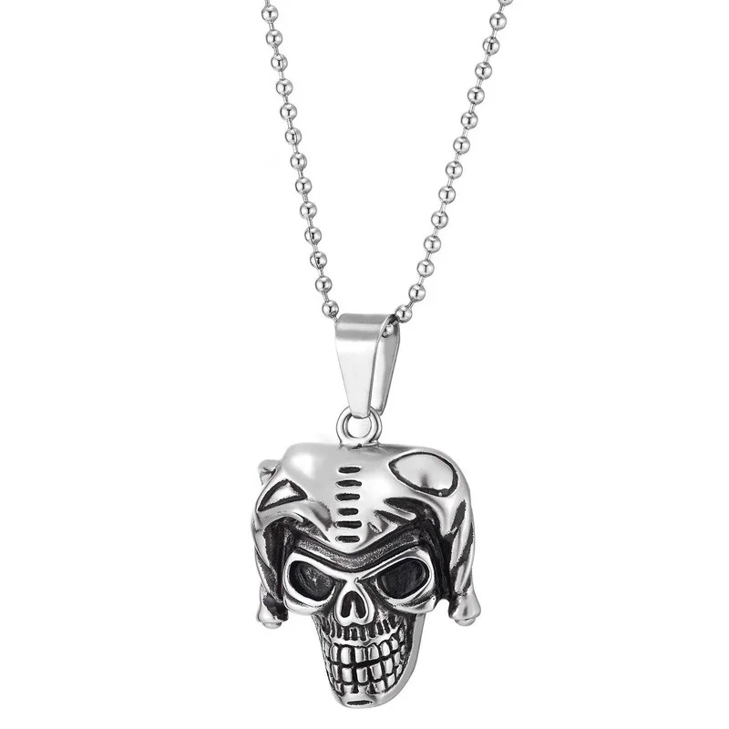 

Retro Geometric Skull Pendant Necklace Men Women Punk Hip Hop Rock Festival Gift Party Jewelry Gift Wholesale
