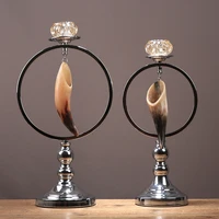 creative classical candle holder dining table luxury retro candle holders elegant living room bougeoir home decoration bs50ch