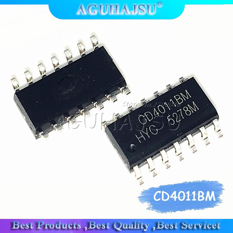 10CS CD4011BM CD4011B CD4011 SOP 14 четыре 2 входа NAND gate логический чип IC|Интегральные схемы| |