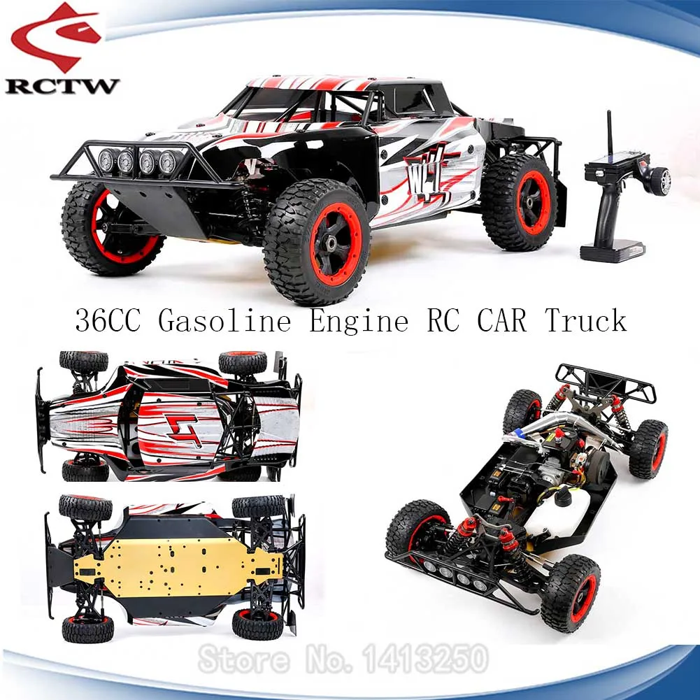 1/5 ROFUN WLT 36CC четырехколесный привод бензиновые двигатели два 55 кг Servo 4WD RC грузовик