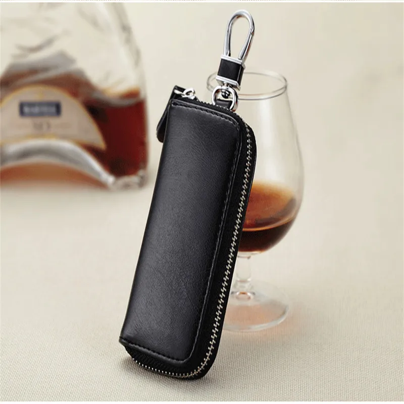 Натуральная кожа мужские и женские кошельки для ключей Дамская ключница