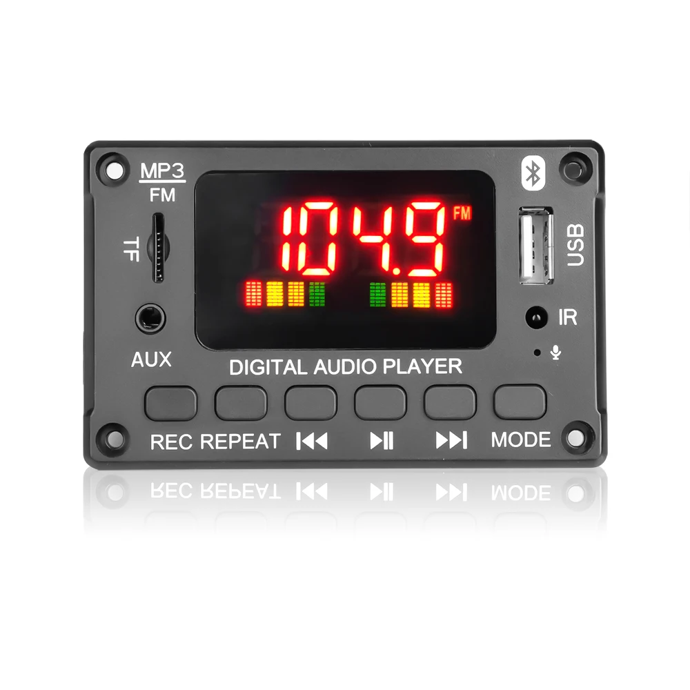 Автомобильный Bluetooth-приемник kebidu 5 0 mp3-плеер Плата декодера цветной экран FM-радио