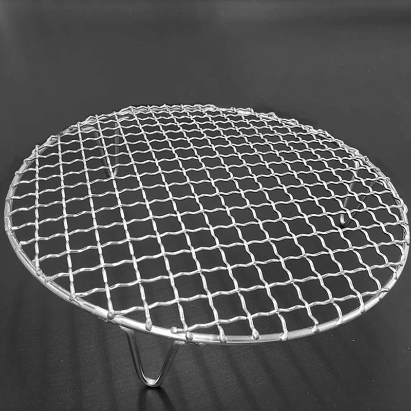 

Сетка круглая из нержавеющей стали для барбекю, подставка для барбекю с ножками, решетка охлаждающая для парового гриля, для кемпинга, на от...