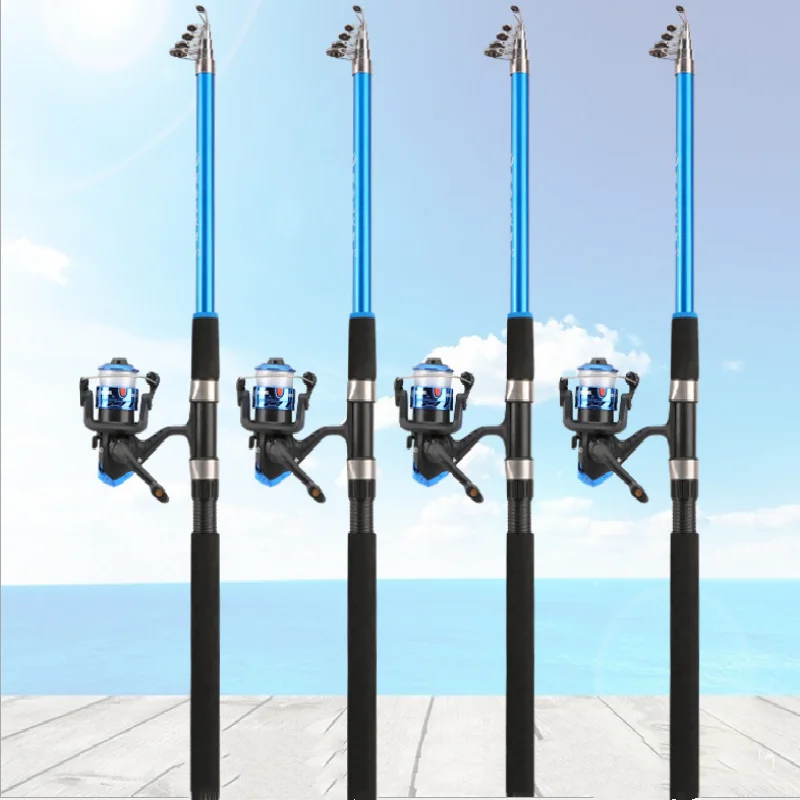 

Fishing rod FRP telescopic seawater freshwater portable fishing rod throwing rod 2.1m---3.6m short section