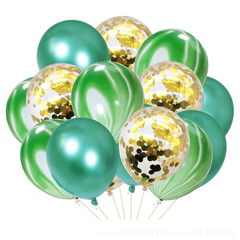 15 шт./компл. металлические конфетти из блесток + хром металл Агат латексный набор