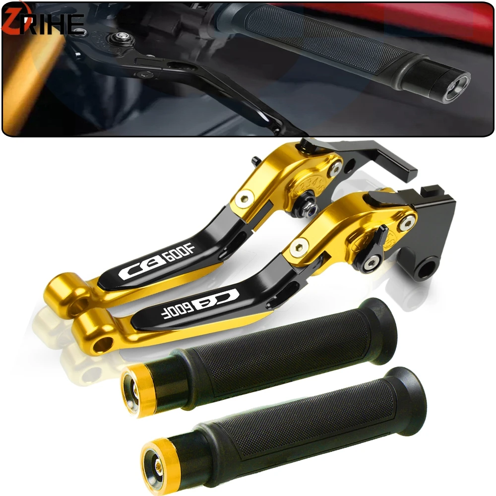 

Motorcycle Adjustable Extendable Brake Clutch Levers Handlebar Grips For HONDA CB600F HORNET 2007 2008 2009 2010 2011 2012 2013