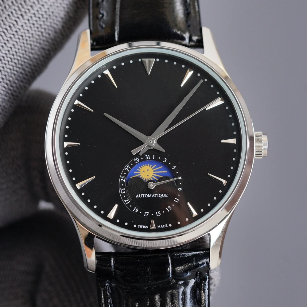 

Men's 39mm Moon Phase Calendar Watch Automatic Mechanical Watch Watch Stainless Steel Waterproof Watch