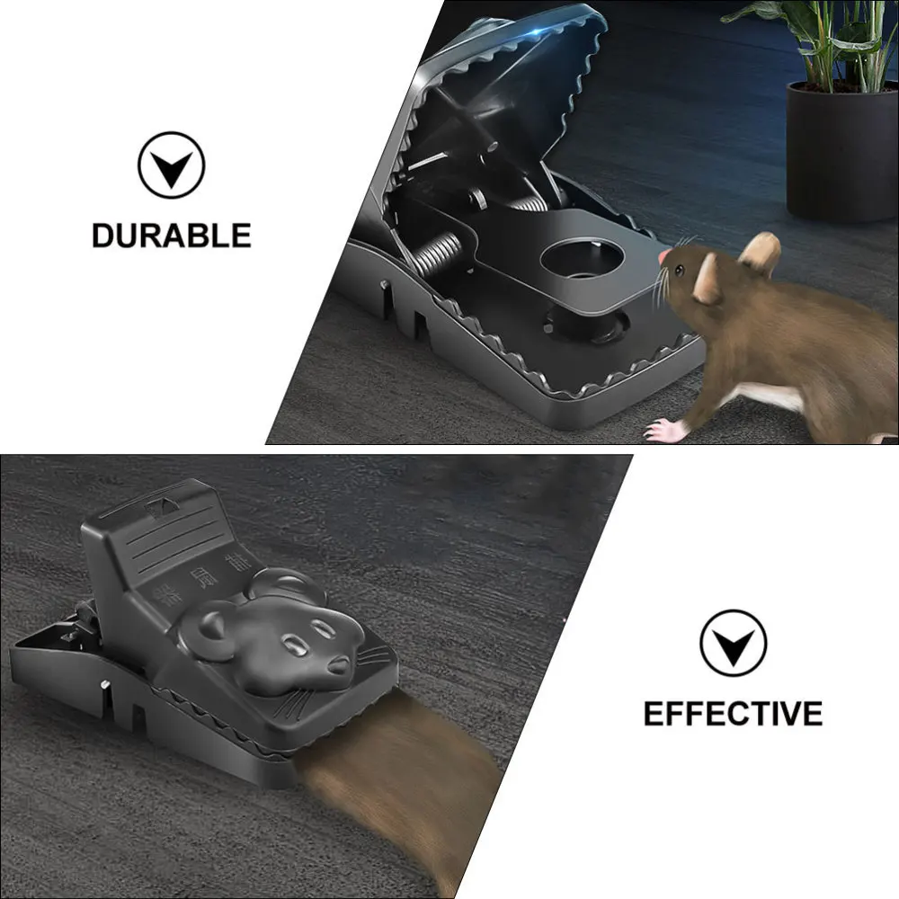 

6pcs Household Automatic Mousetrap Creative Catching Tool (Black)