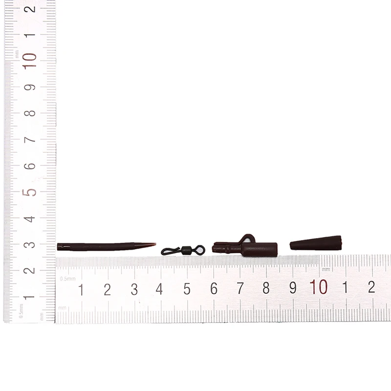 

40pcs/set Carp Fishing Lead Clips Quick Clips and Tail Rubber Connector for Carp Fishing Rigs Change Snap