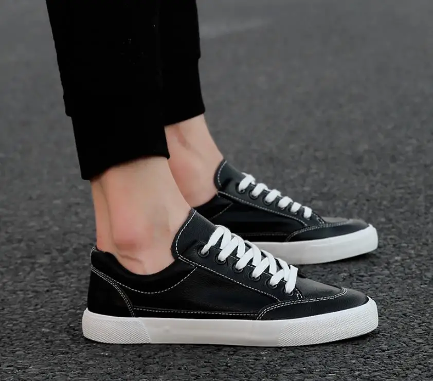 Мужские кроссовки Простые атмосферные уличные повседневные туфли Лучшая белая