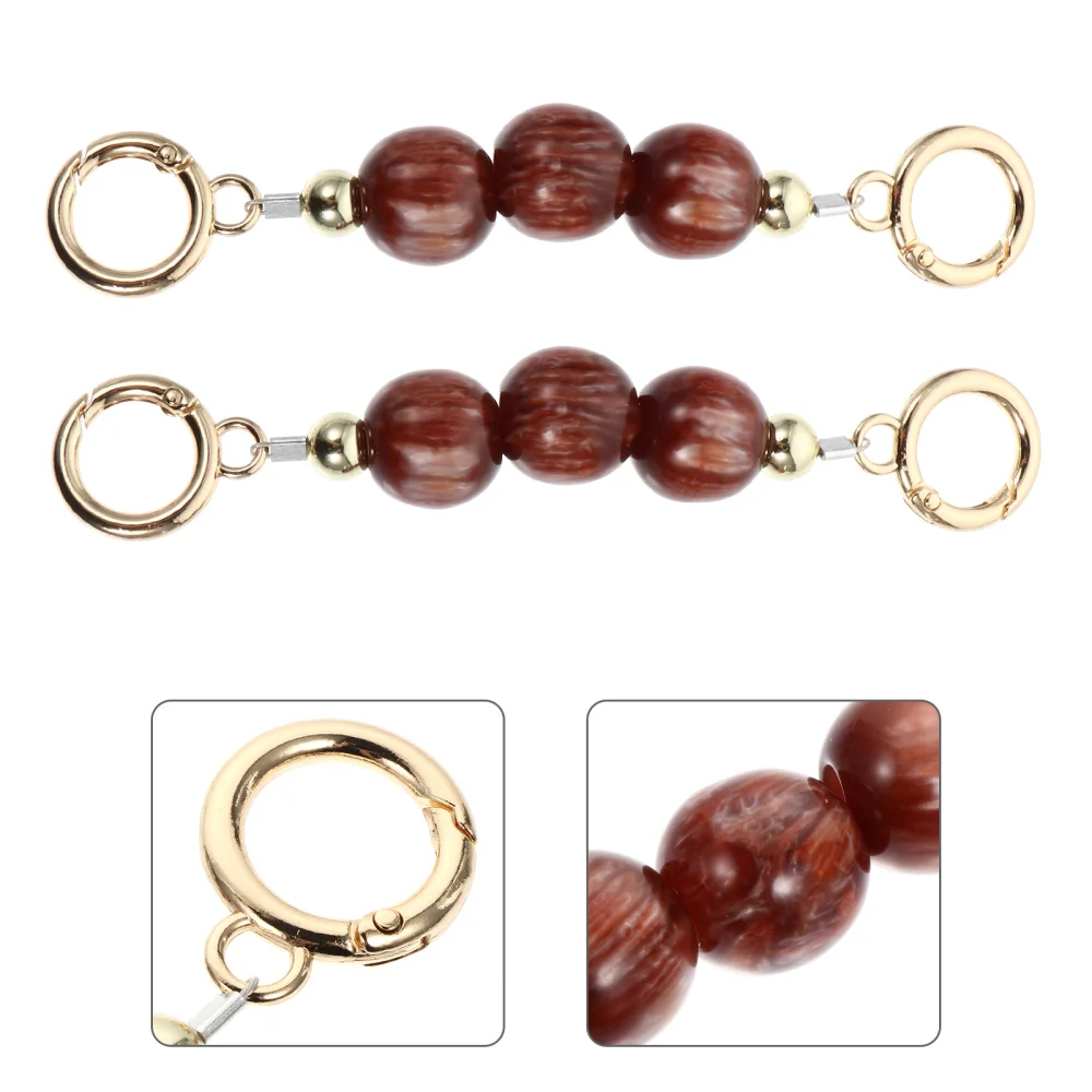 

2pcs Creative Pearl Bag Extend Chain Girls Bag Accessory Handbag Chain