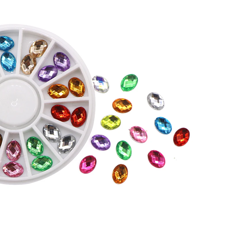 Wholesale 10-40Box Mixed Color Crystal Nail Art Rhinestones Irregular Gems Beads Manicure Nail 3D Decoration DIY Nail Tools