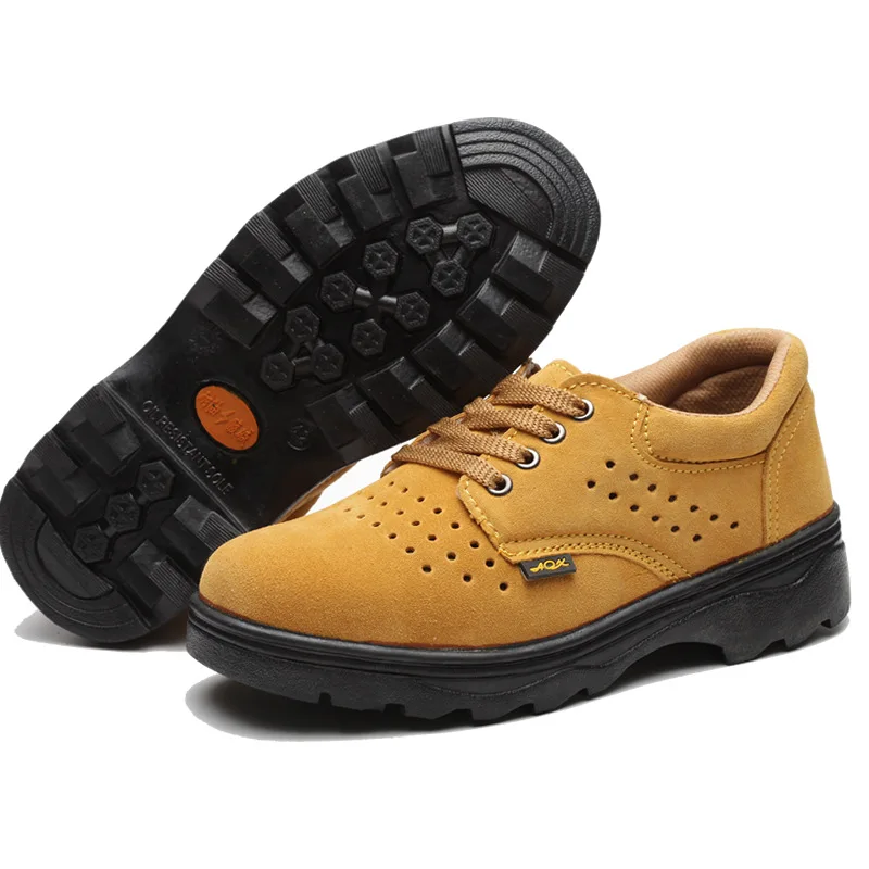 Защитные рабочие ботинки со стальным носком для мужчин и женщин непробиваемые