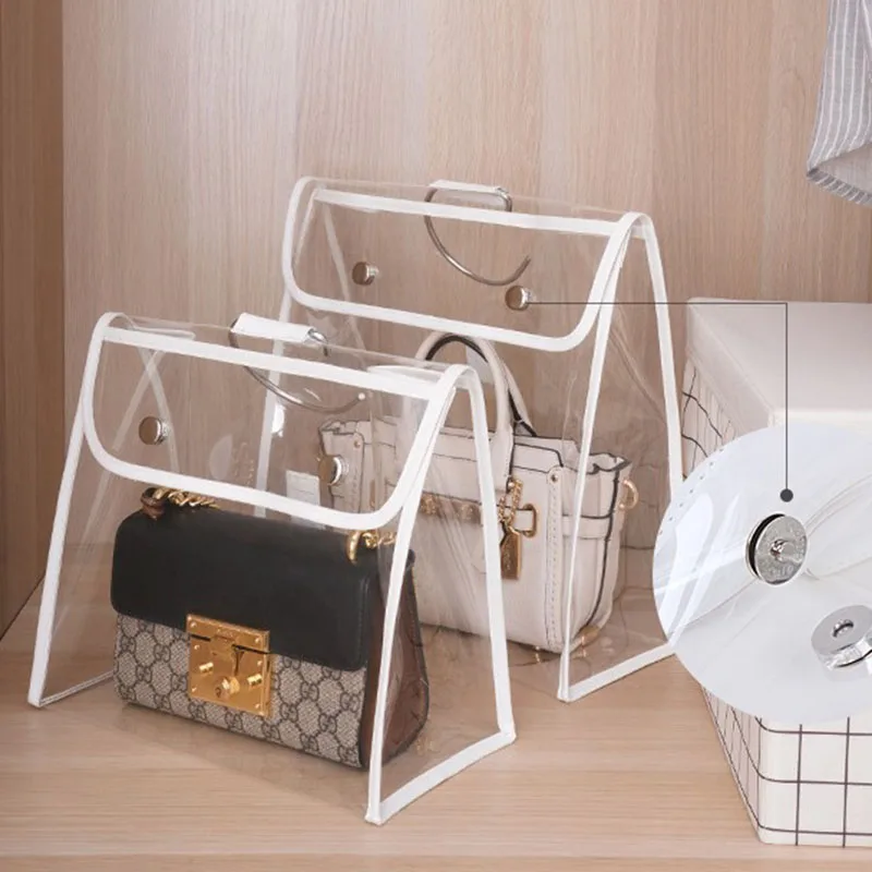 Пылезащитная прозрачная сумка для хранения сумок защитный чехол домашний шкаф