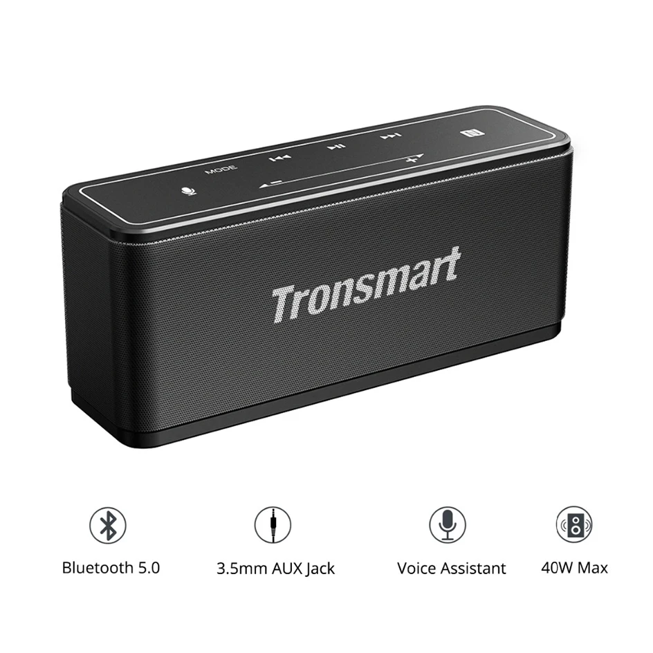 Tronsmart Mega TWS Bluetooth 5,0 динамик 40 Вт наружная Портативная колонка Беспроводная колонка 3D цифровой звук сенсорное управление Саундбар
