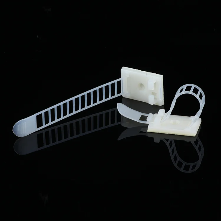 10pcs CL-1 CL-2 CL-3 Cable Clips Self Adhesive Mount Wire Clamp Line Tie Fixed Adjustable Fasten Organizer Holder White Black - купить по