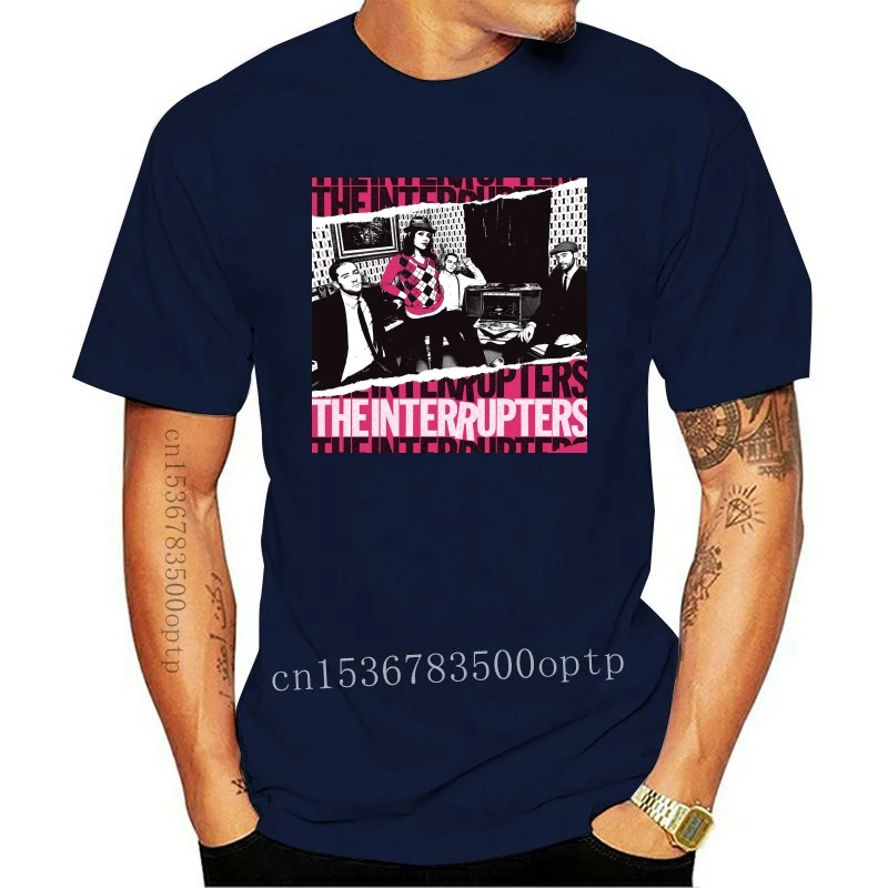 

New The Interrupters Rock Band Men's Black T-Shirt Size S M L XL 2XL 3XL Cotton Basic Models Tops Tee Shirt