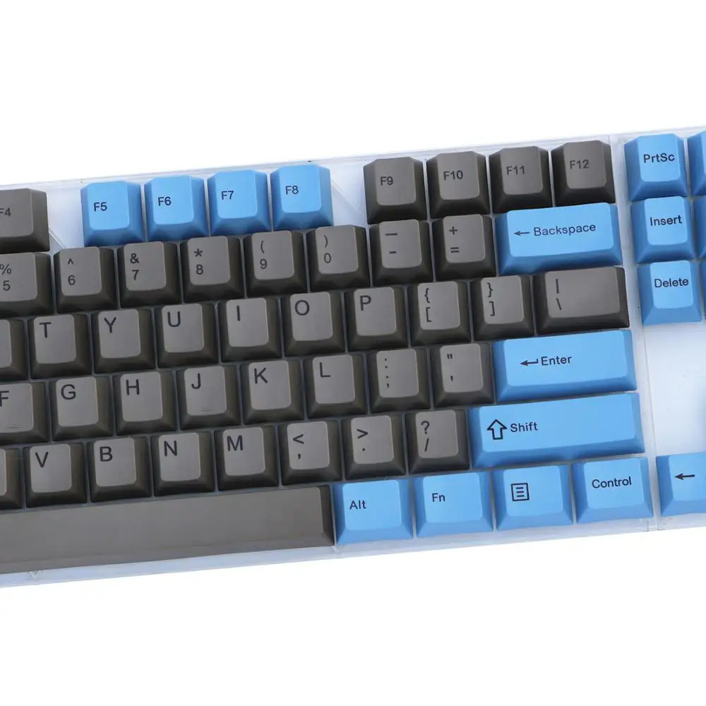 Синий и серый микс keycap 108/133 клавиши PBT Вишневый профиль сублимированный MX
