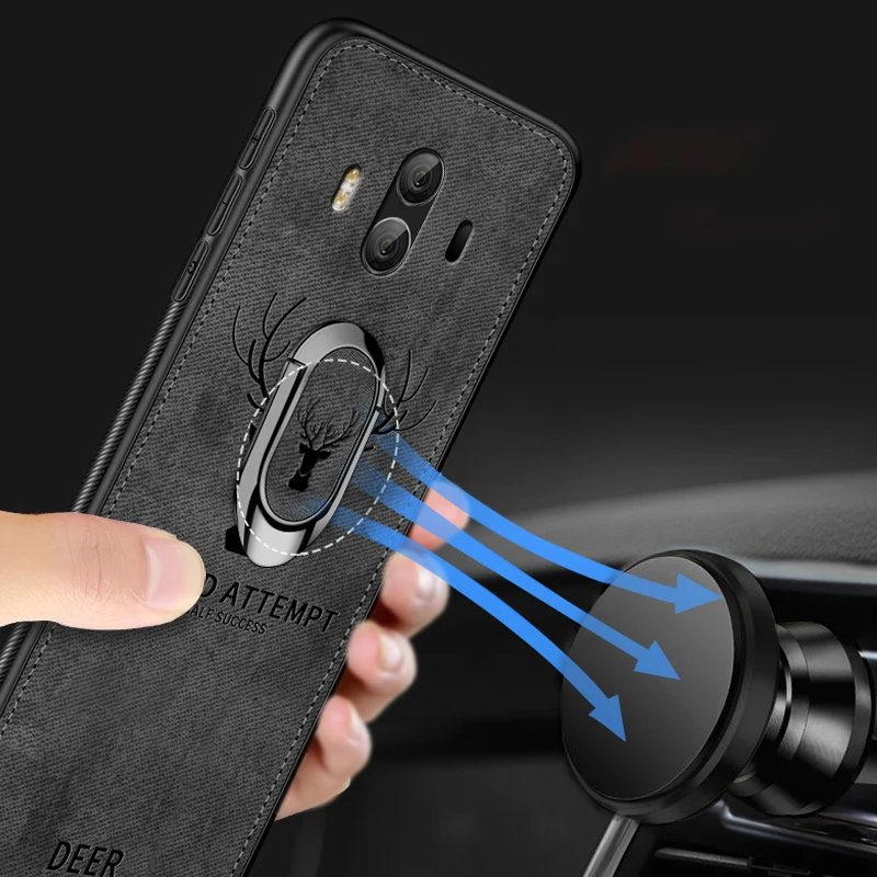 Тканевый чехол для телефона Zerrul для huawei P20 Pro P10, Роскошный чехол для mate 20 20X Pro 10 9 8, обновленная задняя крышка с рождественским оленем