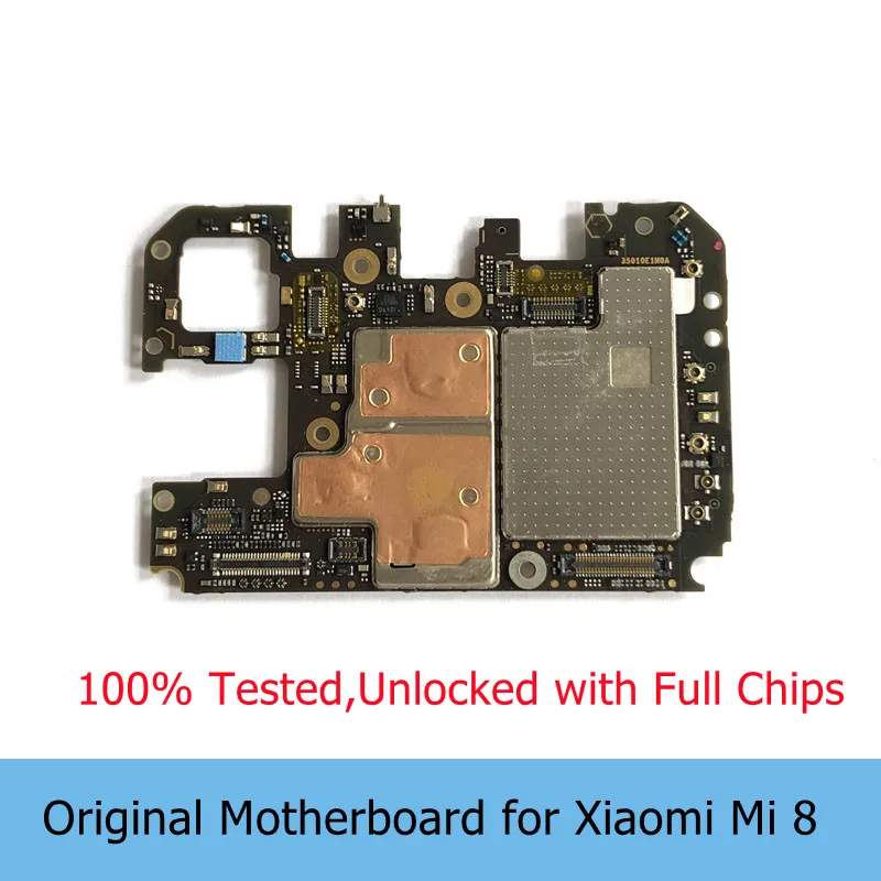 Оригинальная материнская плата для Xiaomi Mi 8 с чипами Android разблокированная
