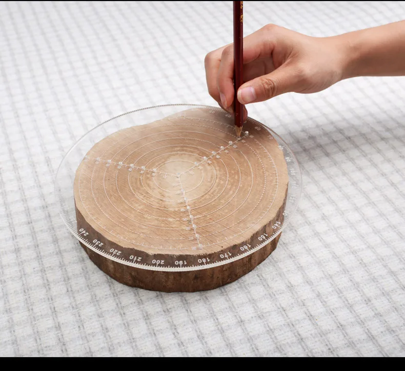 

Rotary Centering Ruler Lathe Woodworking Car Bowl Car Round Wooden Measuring Rule Find Center Compasses Manually Circle Ruler