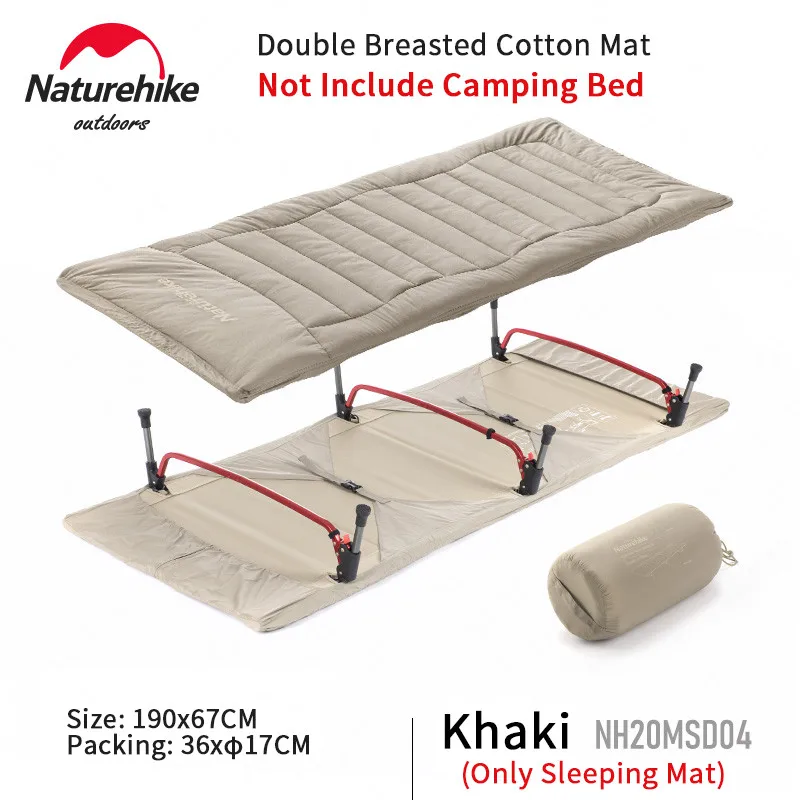 

Naturehike Camping 190x67cm Cotton Mat For Cot Outdoor Ultralight Portable Soft Comfortable Warm Folding Marching Mattress