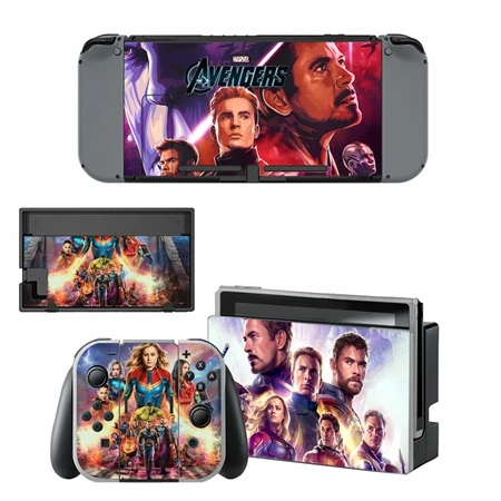 Мстители, супер герой, rend Switch Skins, наклейка nintendo switch для консоли nintendo Switch Joy-con, контроллер - Цвет: YSNS1969