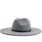 Фетровая шляпа-федора, с широкими полями, для женщин и мужчин, шляпы сомбреро