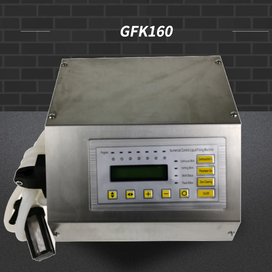 GFK-160 Digital Control Pump Drink Water Liquid Filling Machine bottle filling machine electric filler machine 5-3500ml