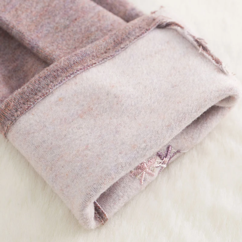 Осенне-зимние трикотажные перчатки женские для сенсорного экрана мягкая