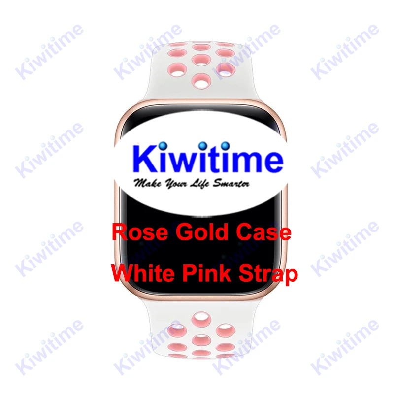 White Pink KIWITIME IWO 11 Смарт-часы gps спортивный монитор сердечного ритма умные часы для мужчин женщин iOS iPhone X Android телефон Xiaomi Apple Watch - Цвет: White Pink