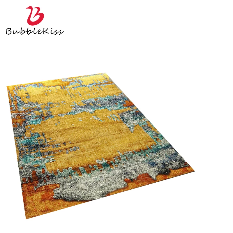 Абстрактный ковер воздушный поцелуй для гостиной современные желтые синие