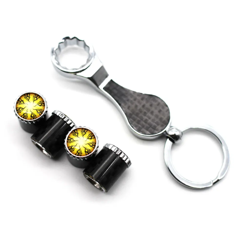 5 шт./компл. эмблема в стиле пламени Авто колеса шины воздушный клапан колпачки с