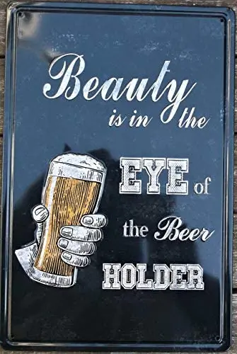 

SIGNSHM Beer Embossed Retro Metal Tin Sign Plaque Poster Wall Decor Art Shabby Chic Gift Suitable 12x8 Inch
