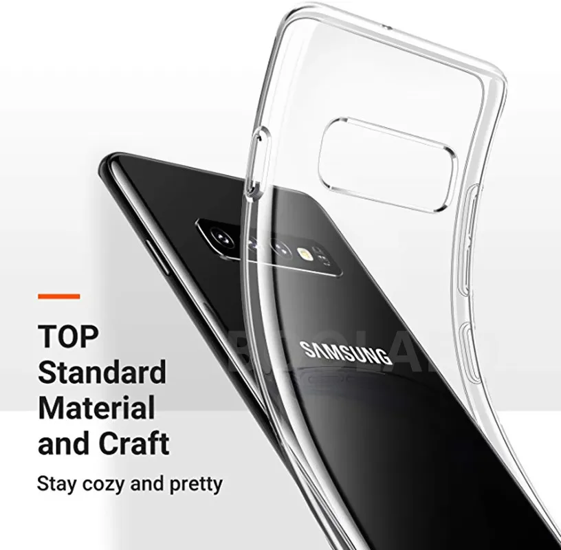 Прозрачный силиконовый мягкий чехол для samsung Galaxy S10 S9 S8 рlus lite A10 A20 A30 A40 A50 A60 A70