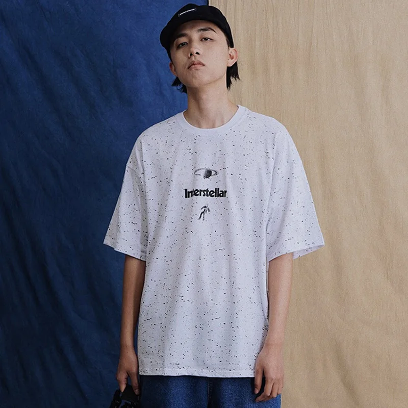 Мужская футболка в стиле хип хоп с принтом граффити чернил межзвездным уличная