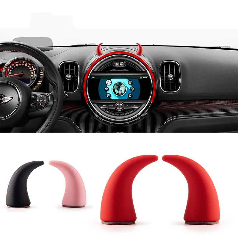 Автомобильный руль Devil Horns Декор Наклейка отделка для Mini Cooper S One d JCW F54 F55 F56 F60 R55 R60