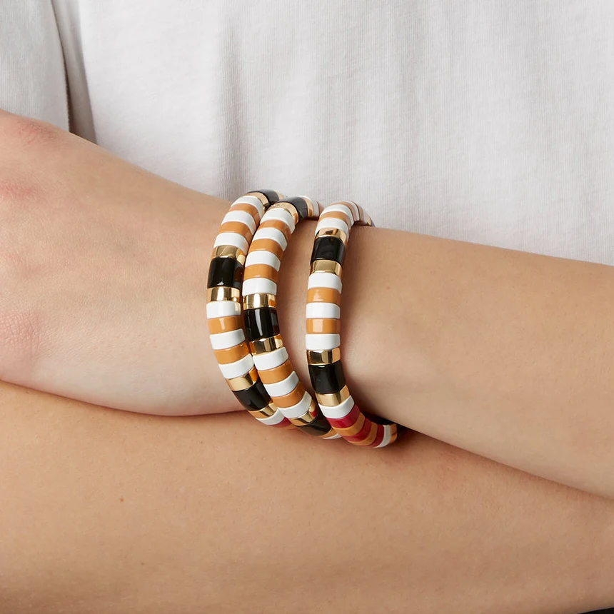 Бесплатная доставка Радужный Boho красочный Pulseira Mujer Tila MIYUKI Roxanne Assouling AR эластичный