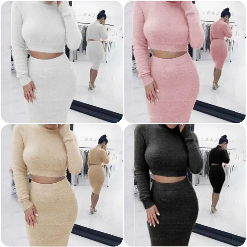 Комплект (2 шт.) осенний женский бандажный костюм с длинным рукавом из флиса