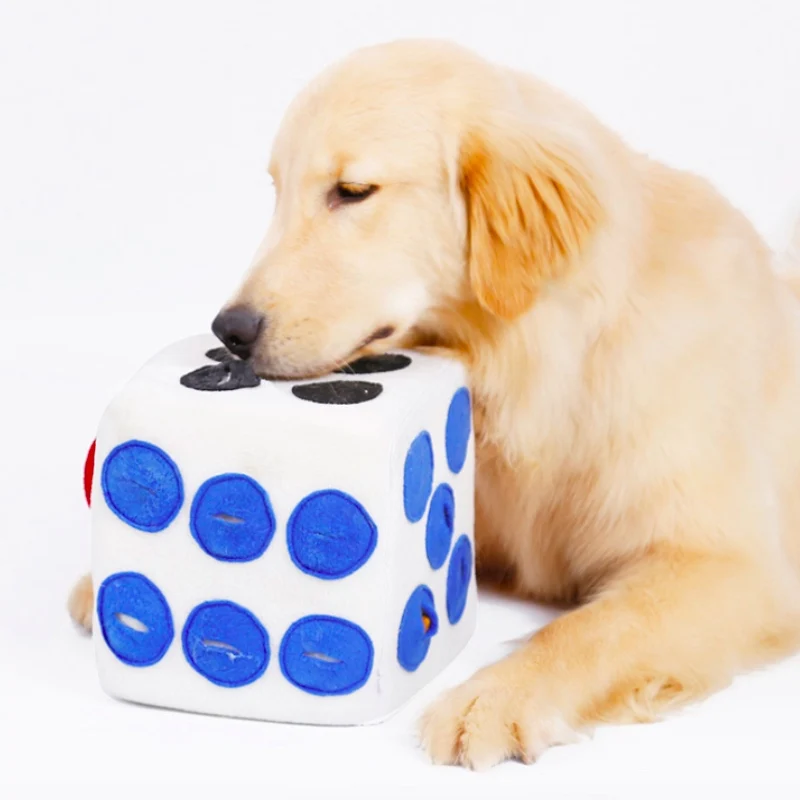 Игрушки плюшевые собаки цветные игральные кубики Форма куклы обучение запах Pet