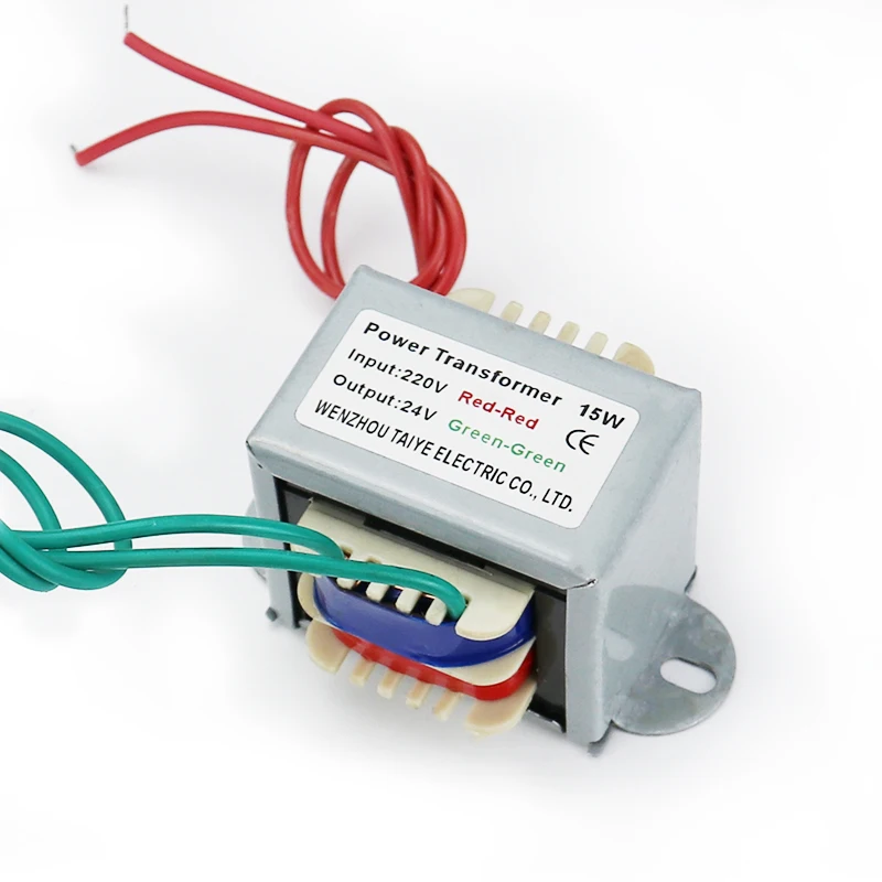 Понижающий трансформатор AC9V 12V 24V питания AC380V к AC24V 15W/VA электронный