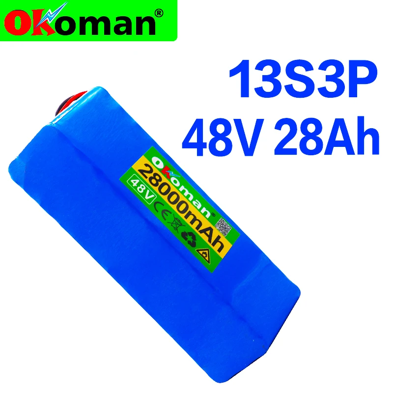 48v 28Ah 1000 ватт 13S3P 18650 аккумулятор MH1 54 6 v электрический велосипед батарея скутер с 25A