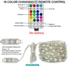 Светодиодный светильник цветная (RGB) Светодиодная лента 5 м 10 м20 м Водонепроницаемый usb-портами и светодиодным индикатором 5V 12 Режим дистанционное управление Управление светильник s Фея гирлянды на свадьбу, Рождество Декор лампы