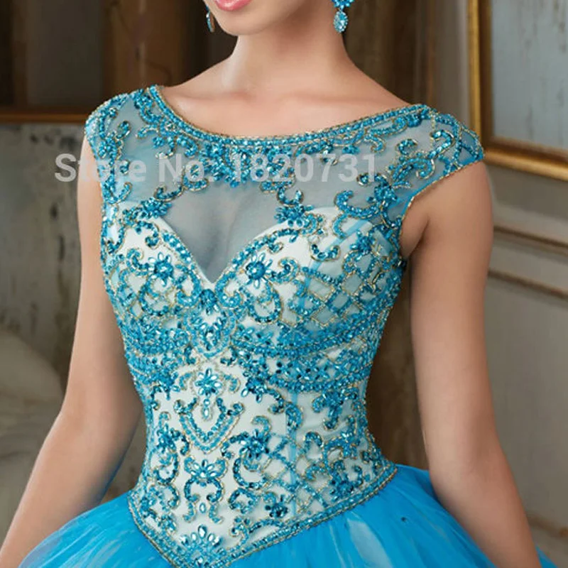 Vestidos de 15 anos синие розовые платья Quinceanera дешевые ювелирные изделия бальное платье