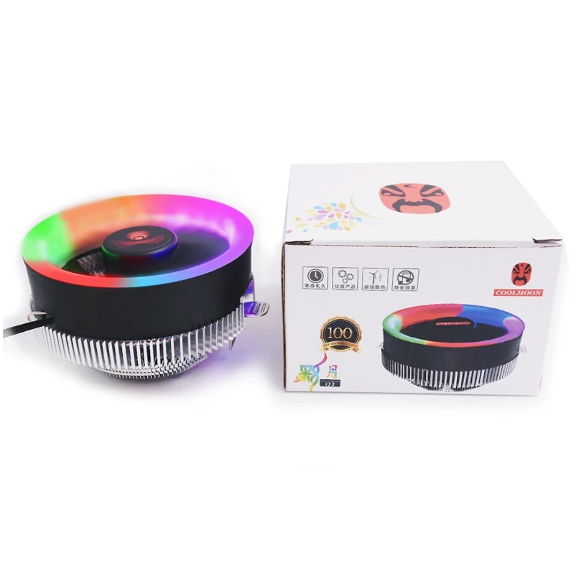 

K1KF высокопроизводительный тихий кулер для цп пк охлаждающий кулер для ПК RGB чехол для компьютера кулеры для настольных компьютеров регулир...