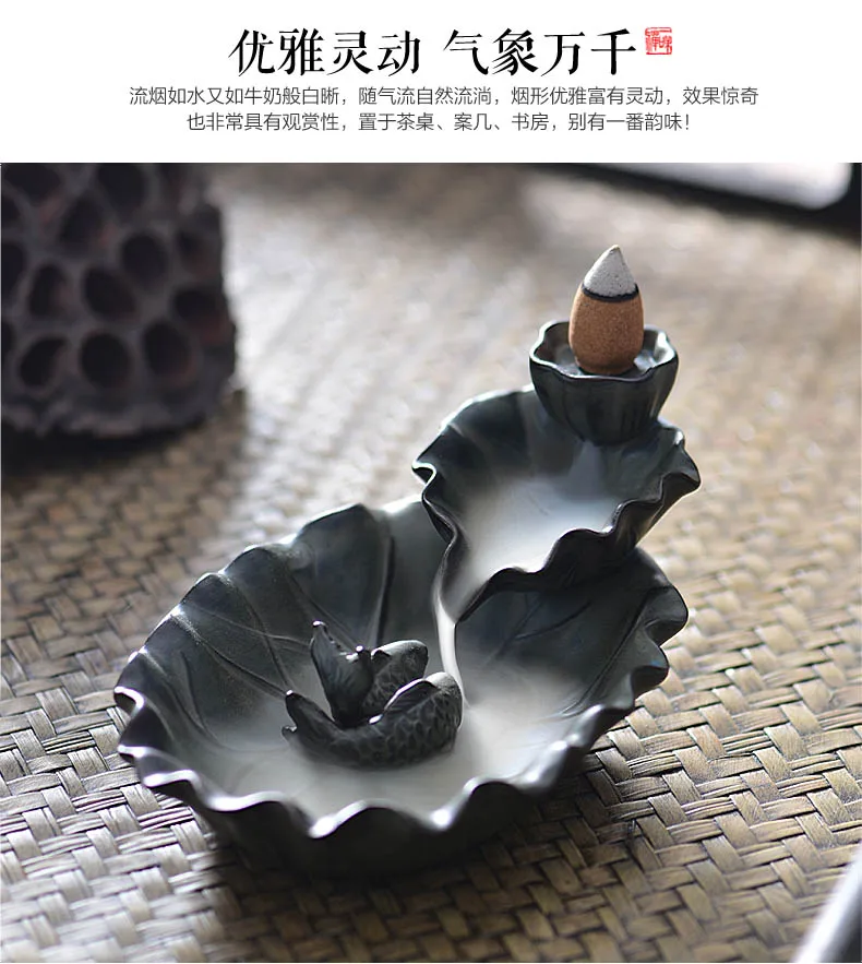 Ароматическая горелка для гостиной Водопад Керамическая благовоний в виде